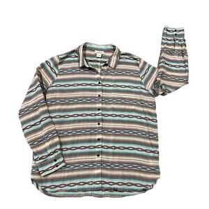 ARIAT Mika Shirt Top Womens XL WESTERN Southwest Aztec Button Up Long Sleeve J24